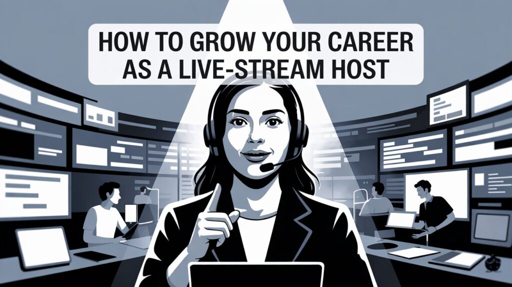 how to grow your career as a live-stream host